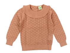 FUB blouse pointelle sandstone